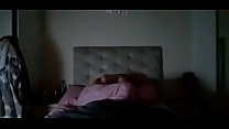 Небритый паренек пердолит в попа на кроватки жену с подругой